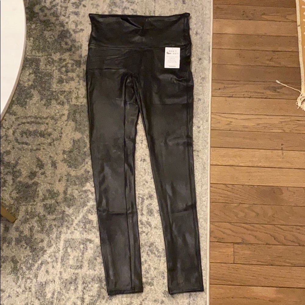 Brand new Spanx Faux Leather Leggings